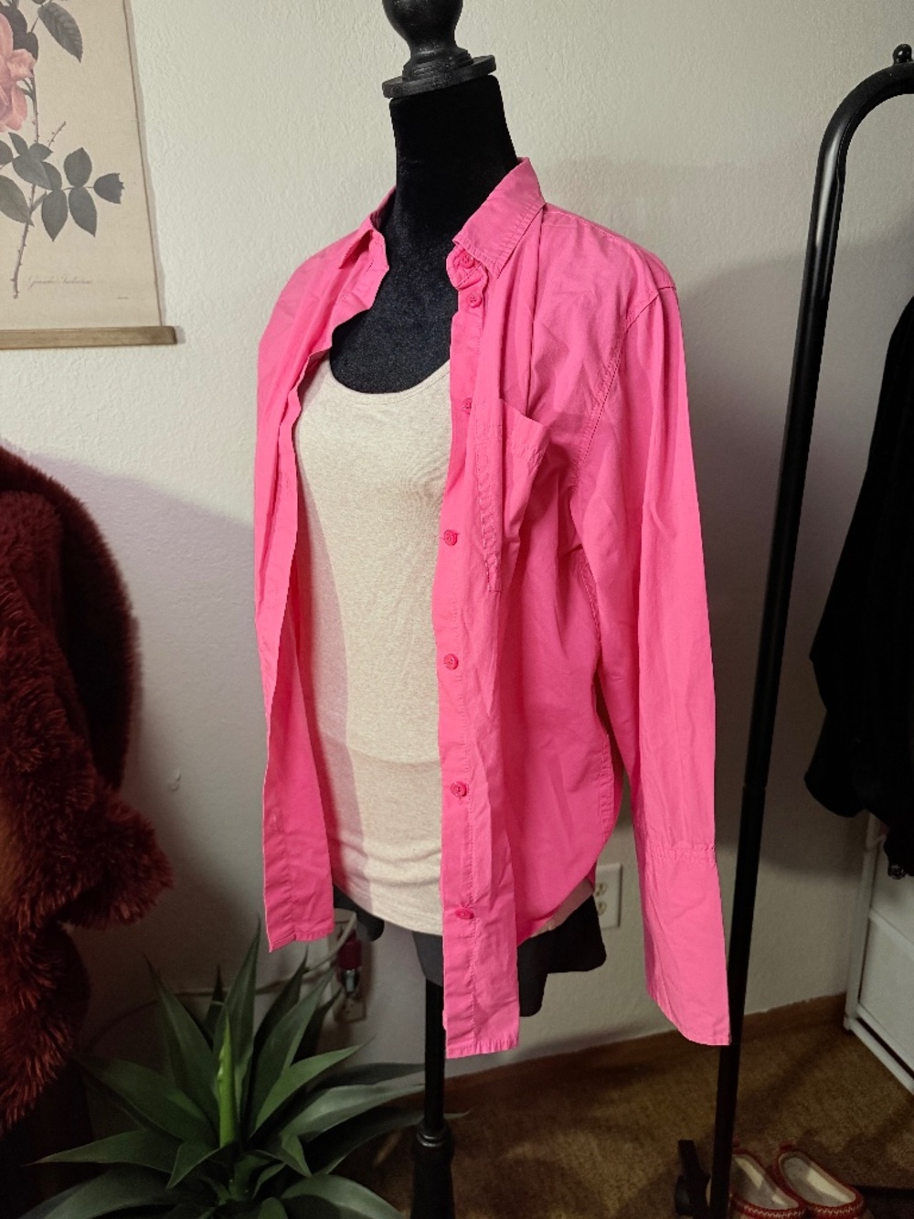 J. Crew pink button down shirt
